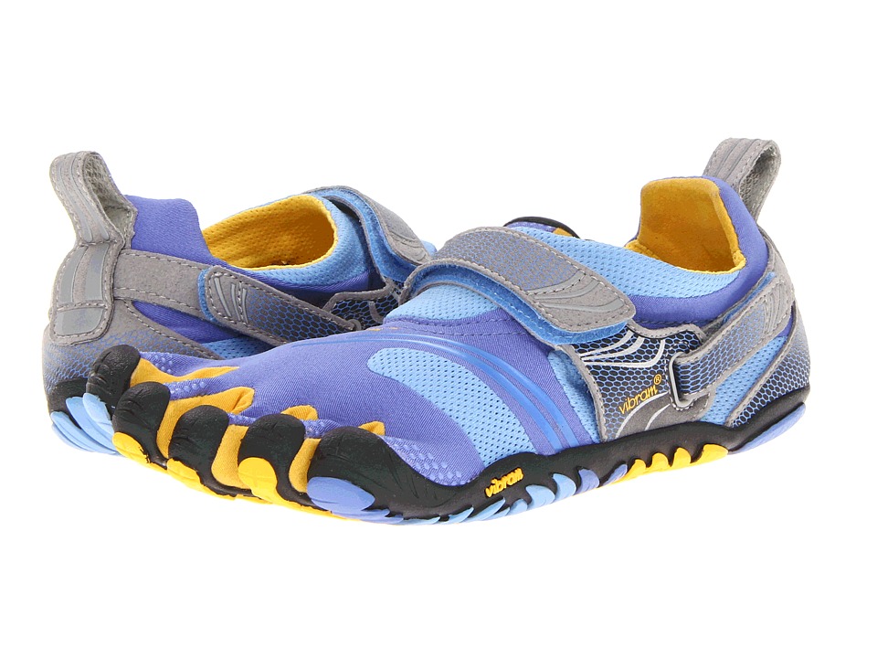 UPC 847100000734 product image for Vibram FiveFingers Komodo Sport (Blue/Yellow/Grey) Women's Running Shoes | upcitemdb.com