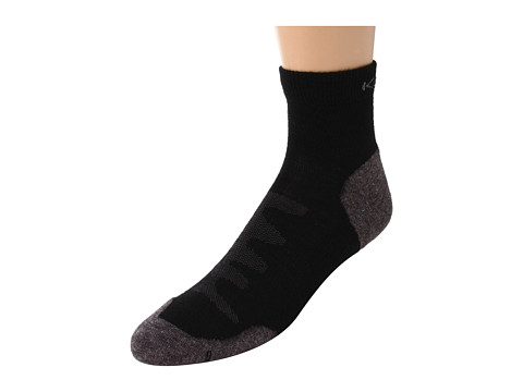 Keen Olympus Lite 1/4 Crew (Black) Men's Quarter Length Socks Shoes