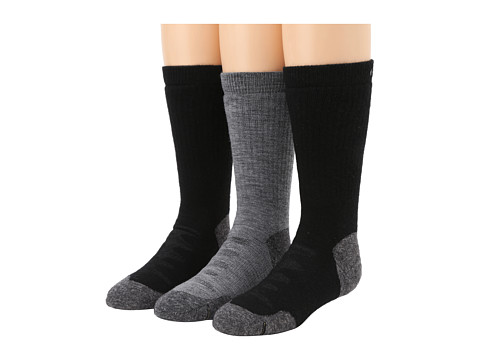 Keen Olympus Medium Crew 3-Pack (Black/Black/Gray) Women's Crew Cut Socks Shoes