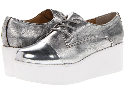 Steve Madden JJ Flash (Silver) Women's Lace up casual Shoes