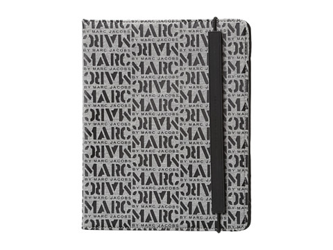 Marc by Marc Jacobs Logomania Neoprene Tablet Book (Grey Melange) Computer Bags