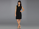 Jessica Simpson - Sleeveless Collar Dress w/ Tulip Back Bodice (Black) - Apparel