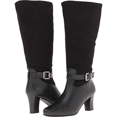Ros Hommerson Weston Wide Wide (Black Calf Stretch Suede) Footwear