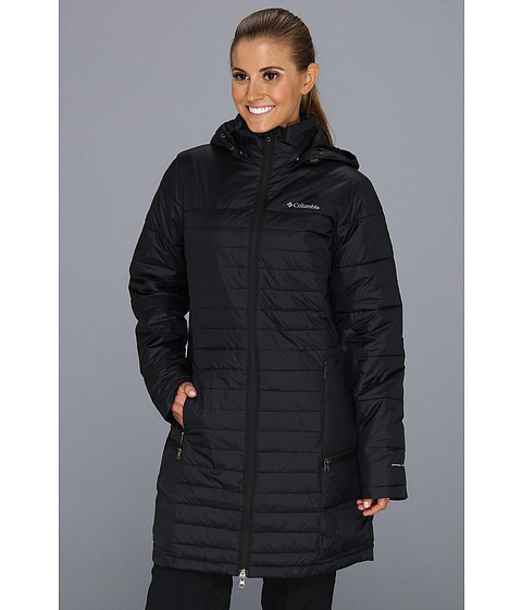 columbia long black coat