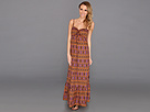 Anne Klein - Paisley Print Maxi Dress (Paprika Multi) - Apparel