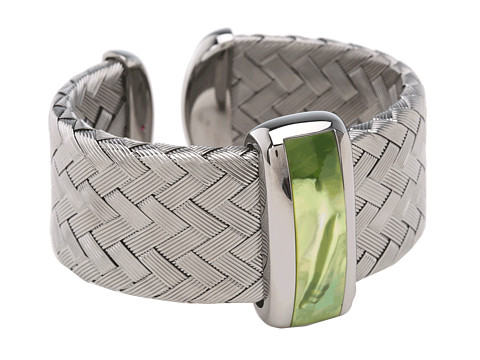 Roberto Coin - Woven Bangle with Green Mother Of Pearl (Green Mother of Pearl) Bracelet