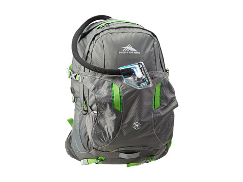 High Sierra - Riptide 25L Hydration Pack (Charcoal/Kelly) Backpack Bags