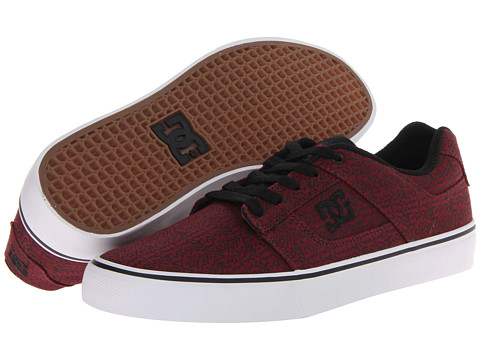 burgundy dc shoes