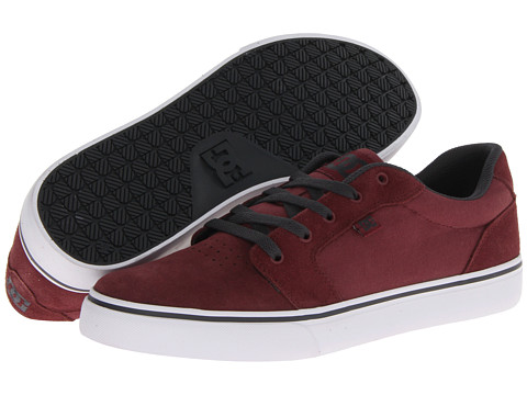 burgundy dc shoes