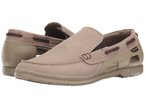 UPC 887350125832 product image for Crocs - Beach Line Boat Slip (Khaki/Khaki) Men's Shoes | upcitemdb.com