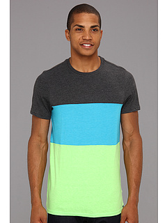 Hurley Premium Block Knit S S Shirt (Heather Neon Green) Apparel