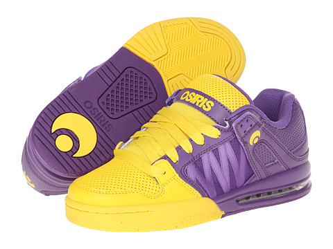 osiris shoes purple and yellow