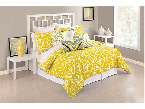 Trina Turk - Ikat Duvet Set - King (Yellow) Sheets Bedding