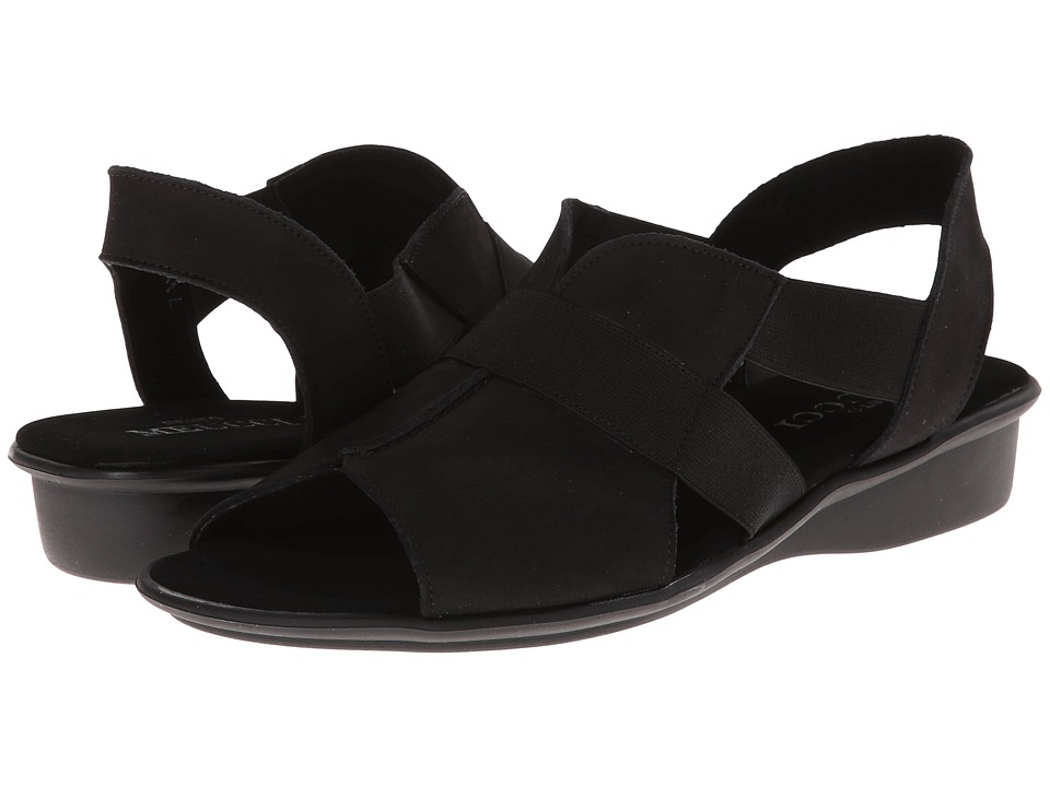 Sesto Meucci Ella (Black Nubuck/Black Elastic) Women