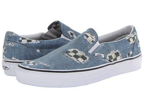 vans denim checkered