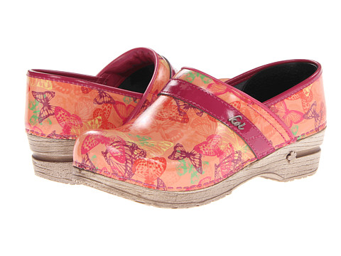 UPC 810093020041 product image for Sanita Hanna by Koi (Orange Printed Patent Leather) Women's Clog Shoes | upcitemdb.com