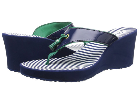 Clarks Yacht Flash (Navy) Women's Wedge Shoes