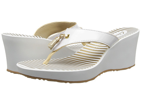 Clarks Yacht Flash (White) Women's Wedge Shoes