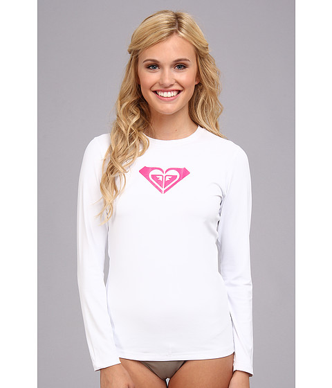 UPC 887973312893 product image for Roxy Basically Roxy L/S Surf Shirt (White) Women's Swimwear | upcitemdb.com