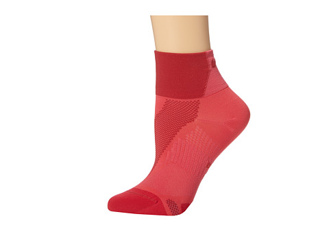 Nike - Hyper-Lite Convertible Quarter (Geranium/Legion Red/Legion Red) Quarter Length Socks Shoes