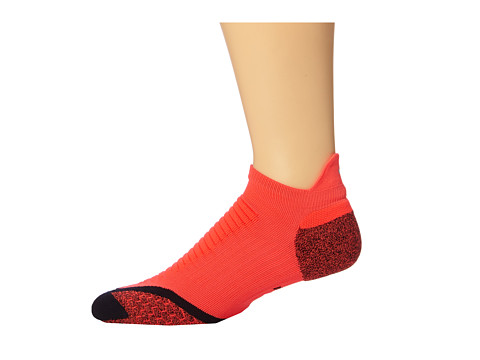 Nike - Elite Running Cushion No Show Tab 1-Pair Pack (Bright Crimson/Black/Black) No Show Socks Shoes