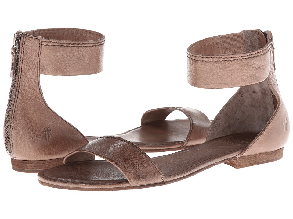 Frye Carson Ankle Zip (Grey Soft Vintage Leather) Women