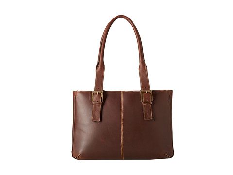 Boconi Bags and Leather Bryant Vintage E/W iPad Tote (Antique Mahogany Leather) Bags