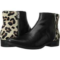 Calvin Klein Thia Calf Leopard Pony (Black Bone) Footwear