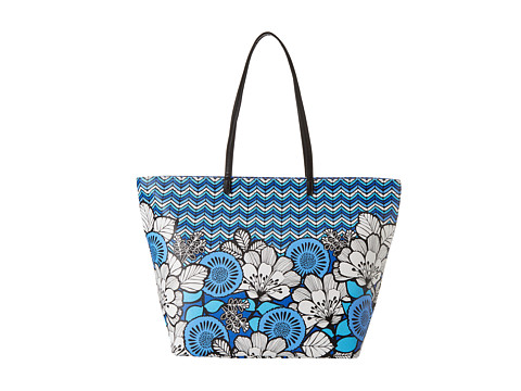 Vera Bradley - Pattern Play Tote (Blue Bayou with Black Trim) Tote Handbags