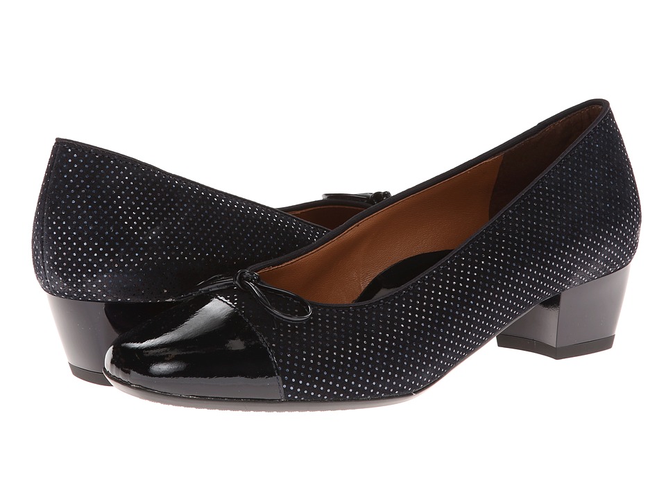 ara Micha (Navy Pin Dot Nubuk) Women