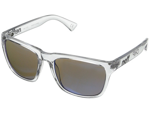 Neff - Chip (Clear) Plastic Frame Fashion Sunglasses