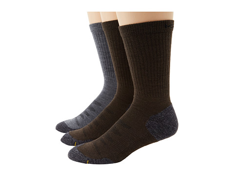 Keen Olympus Lite Crew 3-Pack Assorted (2 X Slate Black/1 X Gray) Men's Crew Cut Socks Shoes