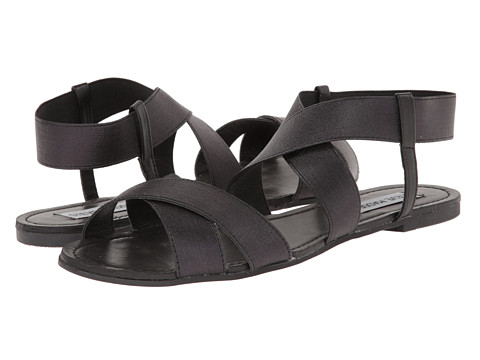 steve madden black elastic sandals