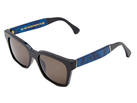 Super - America Supremo (Black/Blue Marble) Fashion Sunglasses