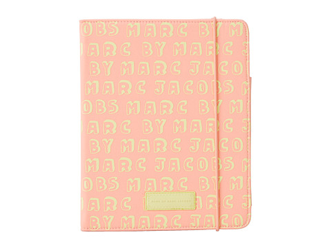 Marc by Marc Jacobs Dynamite Logo Neoprene Tablet Notebook (Fluoro Coral Multi) Computer Bags