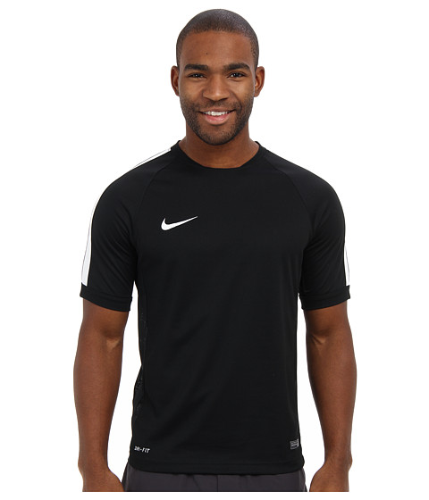 Nike Squad Flash S/S Training Top (Black/White/White) Men's Short Sleeve Pullover