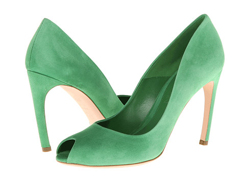 Alexander McQueen Armadillo Peep 95mm (Green) High Heels