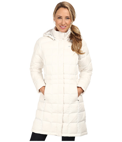 UPC 887921057432 product image for Columbia Hexbreaker Long Down Jacket (Sea Salt) Women's Jacket | upcitemdb.com