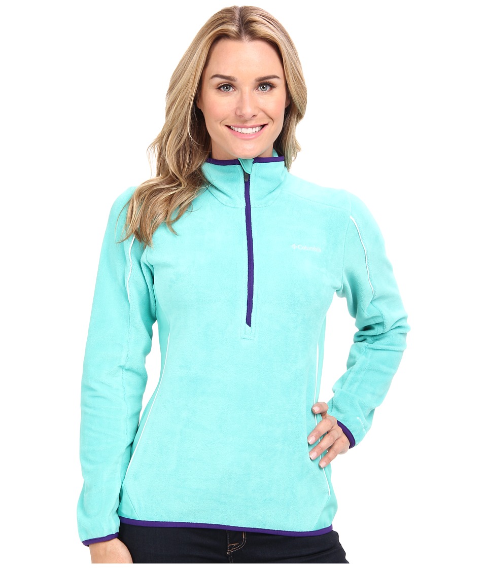 Columbia Crosslighttm II Half-Zip Fleece (Oceanic/Hyper Purple/White) Women