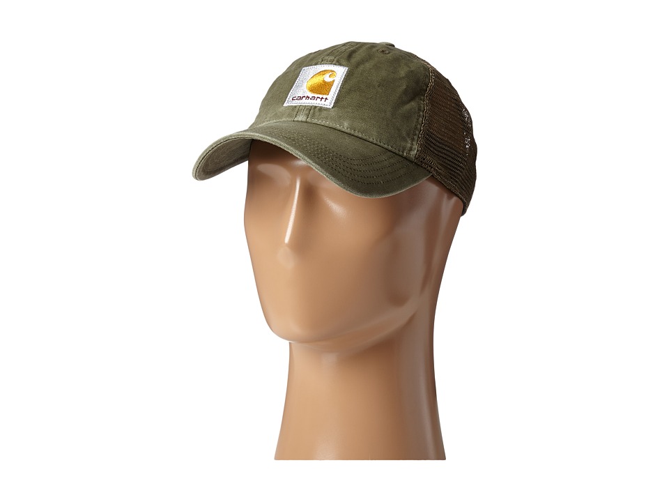 carhartt men's buffalo sandstone meshback cap
