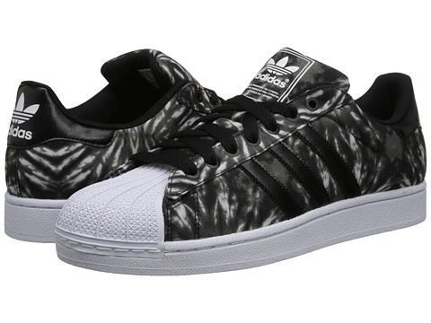 Footwear-adidas Originals Superstar 2 Solar Burst (Black Black Core White) Men's Classic Shoes