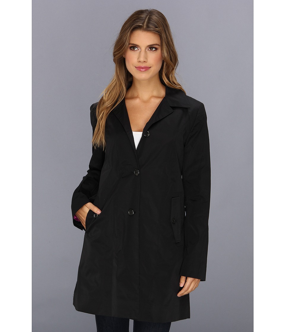Cole Haan Single Breasted A-Line Raincoat | DealTrend