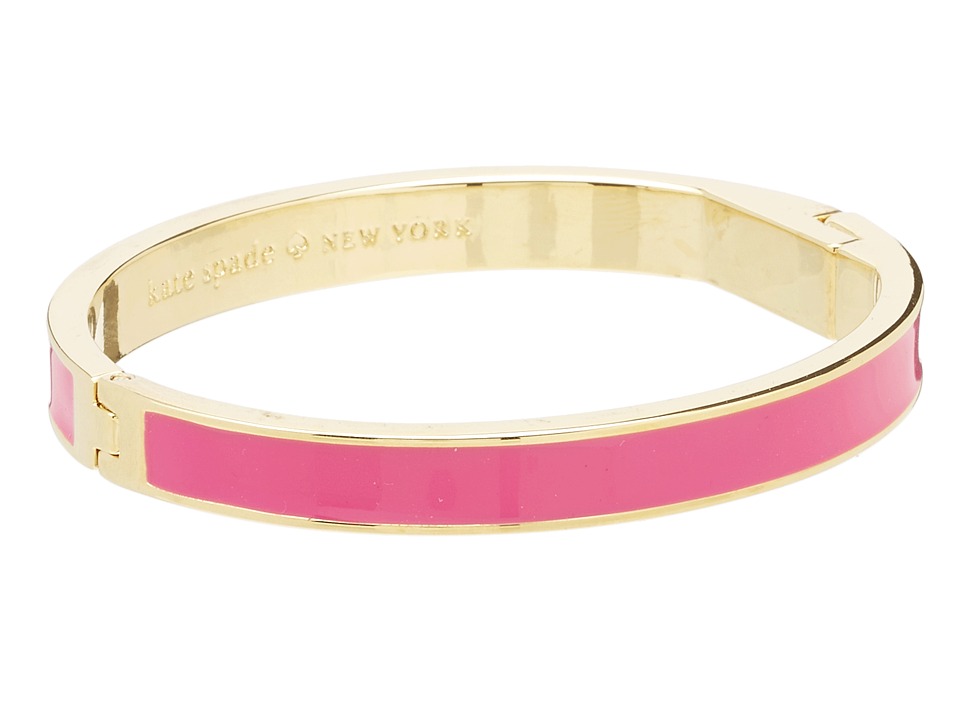 UPC 098686494152 product image for Kate Spade New York - Hinged Idiom Bangle Tickled Pink (Bougainvillea Pink) Brac | upcitemdb.com
