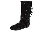 Minnetonka - Calf Hi Fringe Boot (Black Suede) - Footwear