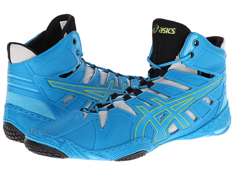 UPC 887749447033 product image for ASICS OmniFlex-Attack (Blue Jewel/Lime/Silver) Wrestling Shoes | upcitemdb.com