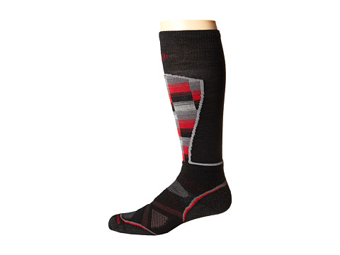 UPC 605284792018 product image for Smartwool PhD Ski Medium Pattern (Black/Red) Men's Crew Cut Socks Shoes | upcitemdb.com