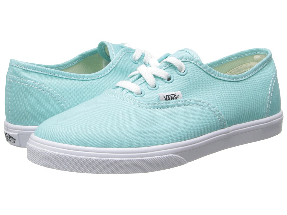 Vans Kids Authentic Lo Pro (Little Kid/Big Kid) (Aqua Splash/True White) Girls Shoes