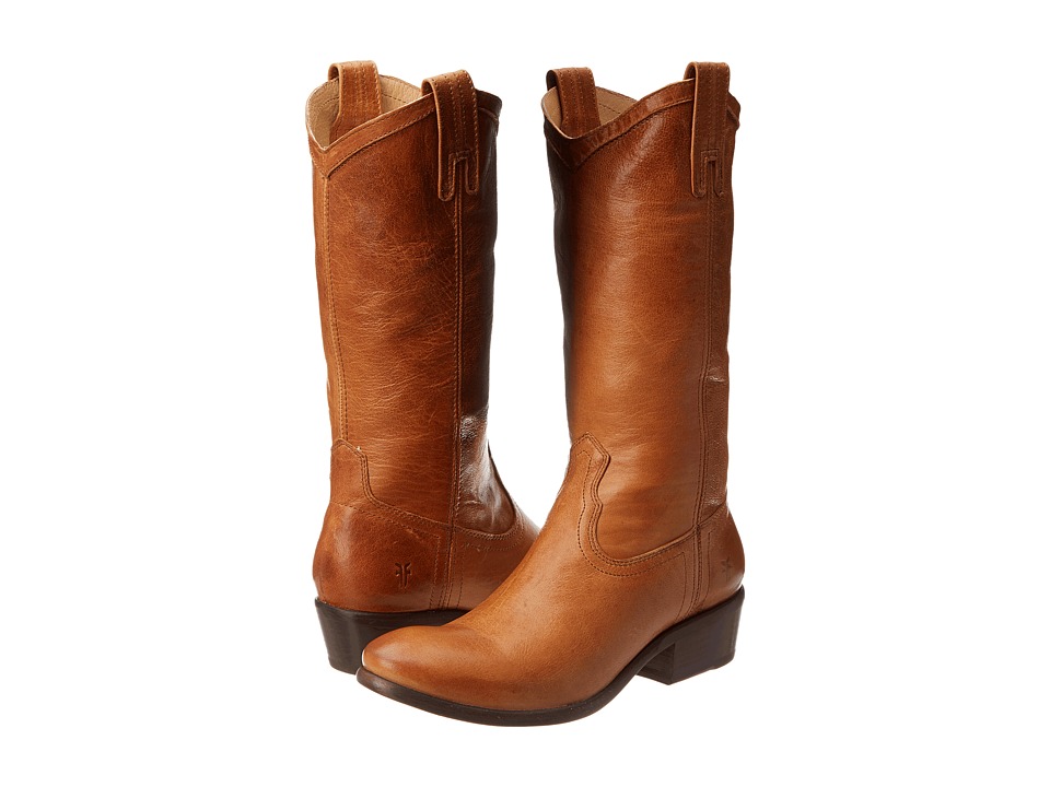 Frye Carson Pull-On (Cognac Washed Antique) Cowboy Boots