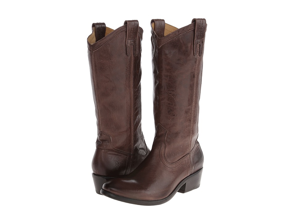 Frye Carson Pull-On (Smoke Washed Antique) Cowboy Boots