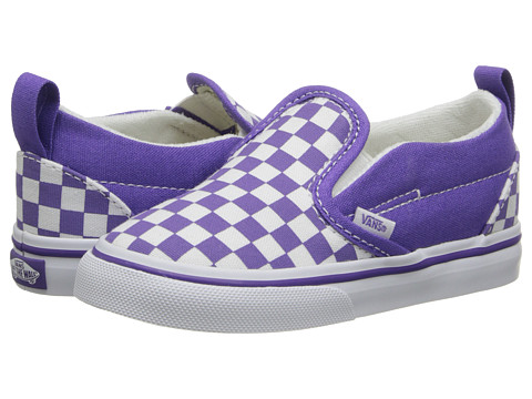purple checkered vans kids